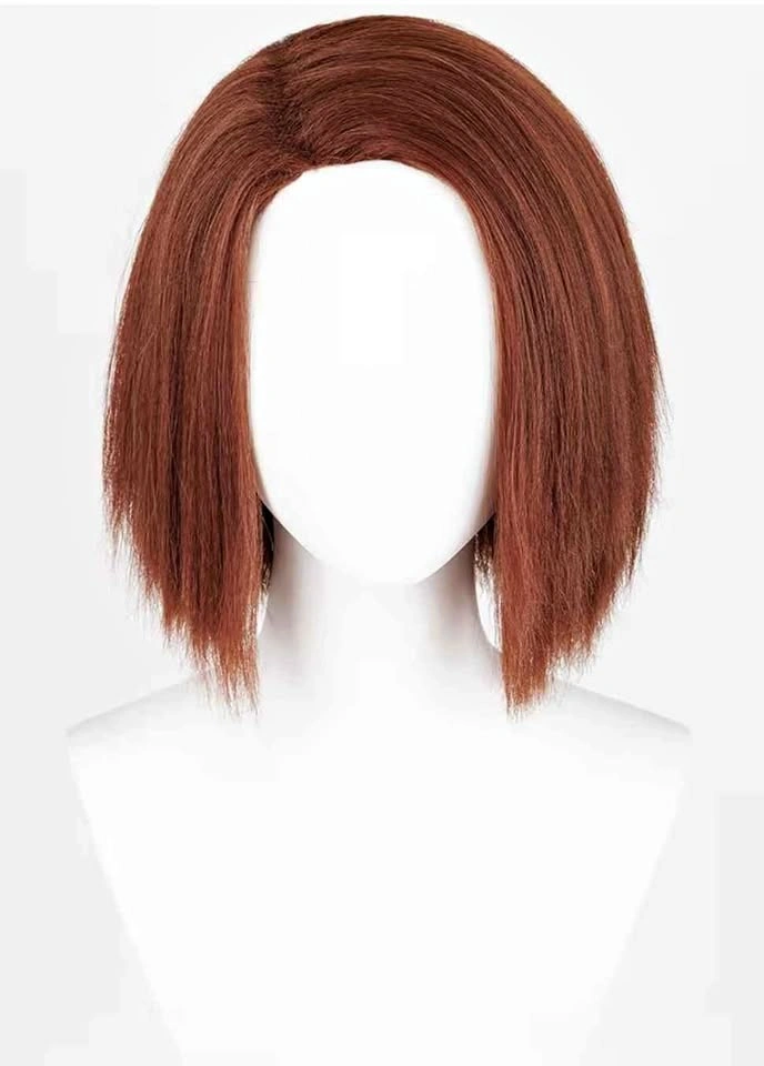 Stylish Auburn/Copper Bob Wig – Natural look