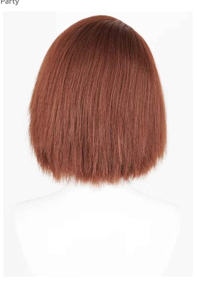 Stylish Auburn/Copper Bob Wig – Natural look - photo 2