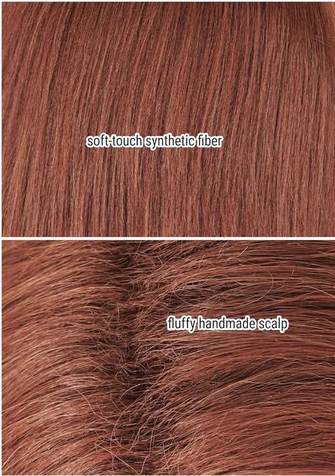 Stylish Auburn/Copper Bob Wig – Natural look - photo 3