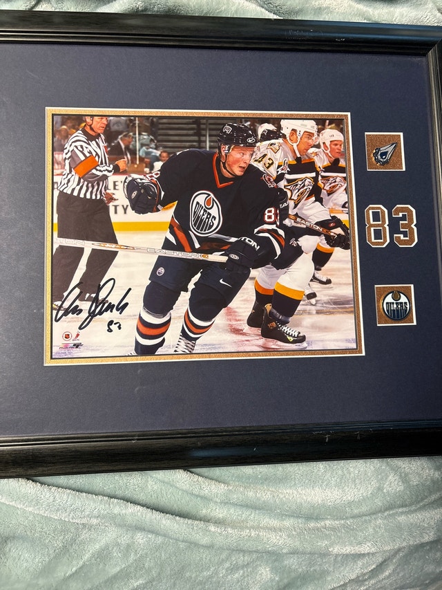 Ales Hemsky Framed 8x10 Signed Picture