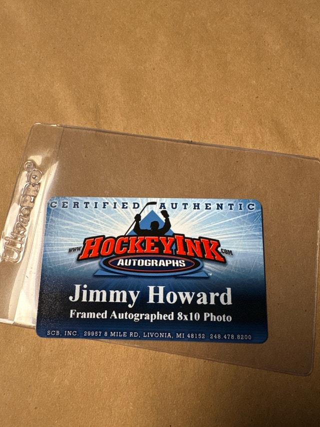 Jimmy Howard Signed Photo - photo 2