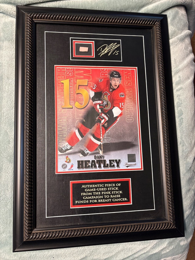 Dany Heatley Framed Memorabilia