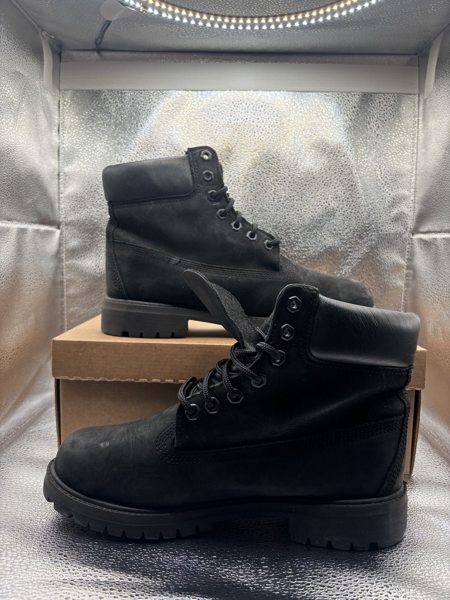 All Black Timberland Boots - Men's Size 8 - photo 5