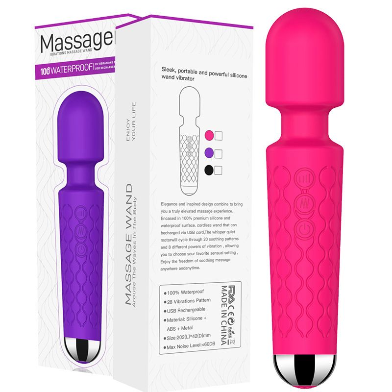 Cordless 20-Mode Therapy Wand + FREE EROS Car Diffuser