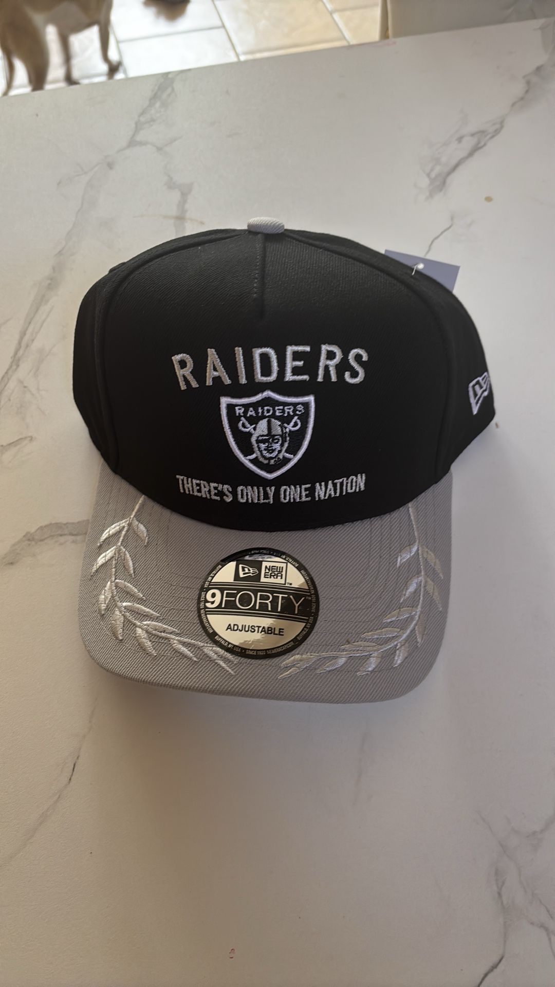 New Era Raiders Hat Black 9FORTY Snapbac