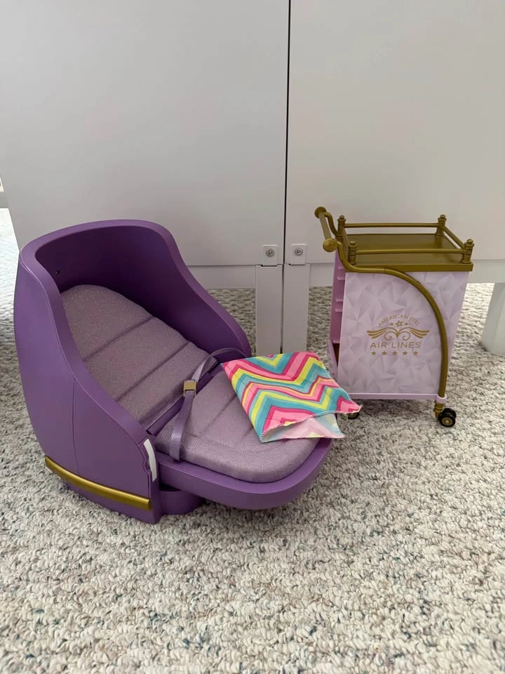 American Girl Airplane Seat and Food Cart - photo 3