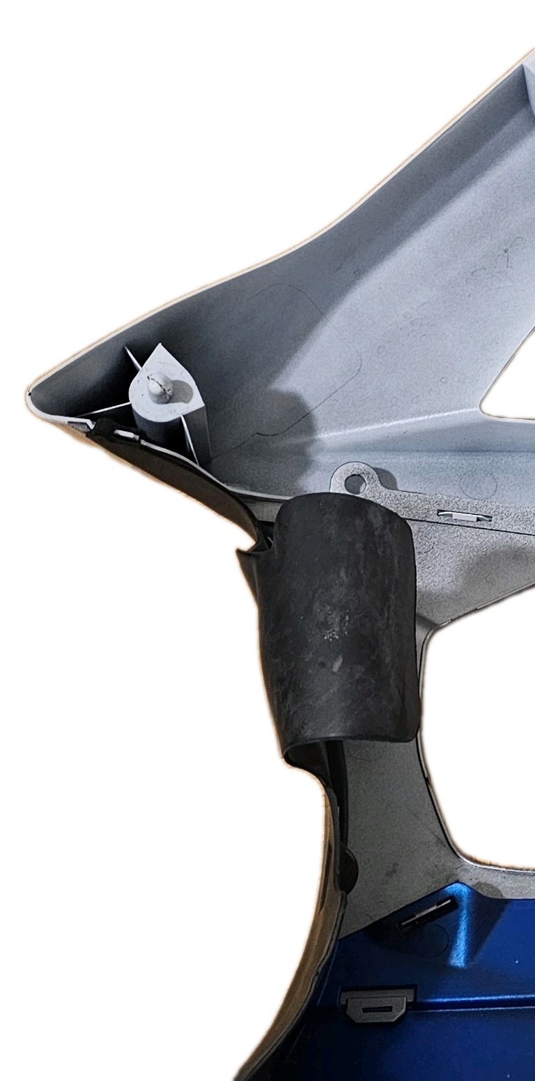 Suzuki GSXR 1000 K7 Left Side Fairing 2007 Blue White Grey - photo 5