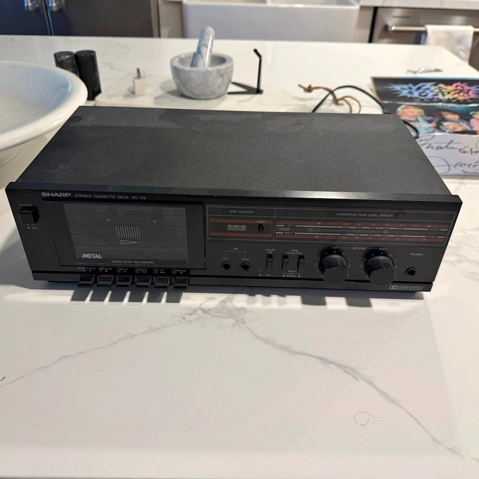 Sharp Cassette Deck RT-115 Tested Working Like New