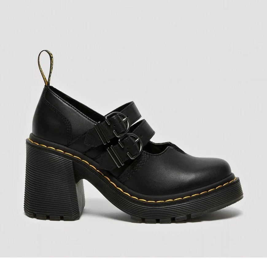 Dr. Martens Eviee Platform Leather Heeled Shoes NEW IN BOX 41 Si