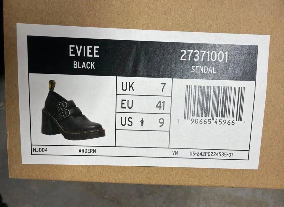 Dr. Martens Eviee Platform Leather Heeled Shoes NEW IN BOX 41 Si - photo 4