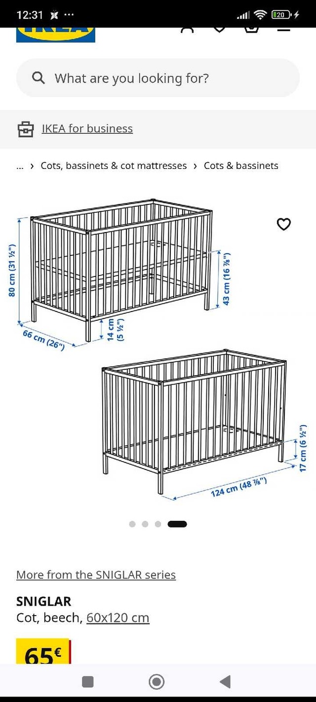 IKEA Singlar Crib / toddler convertible - photo 2