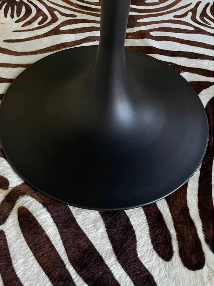 Restoration Hardware RH Aero 42” Round Black Wood Table - photo 3