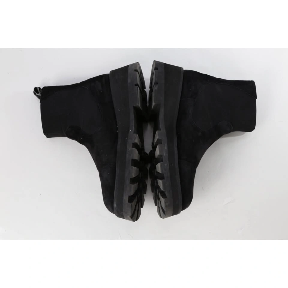 Jimmy Choo Clayton Crystal Embellished Black Suede Chelsea Boots - photo 4
