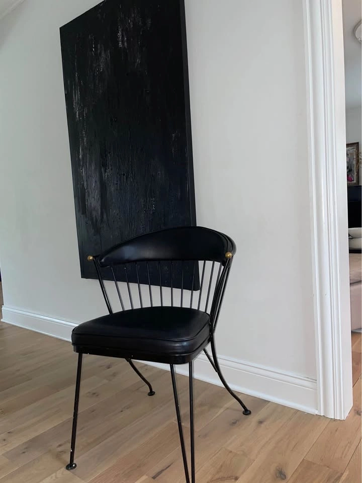 Mid Century Modern Black Accent Chair - photo 2