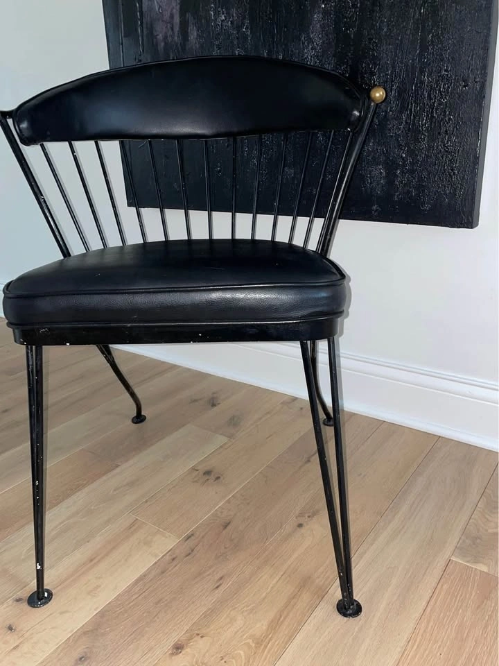 Mid Century Modern Black Accent Chair - photo 3