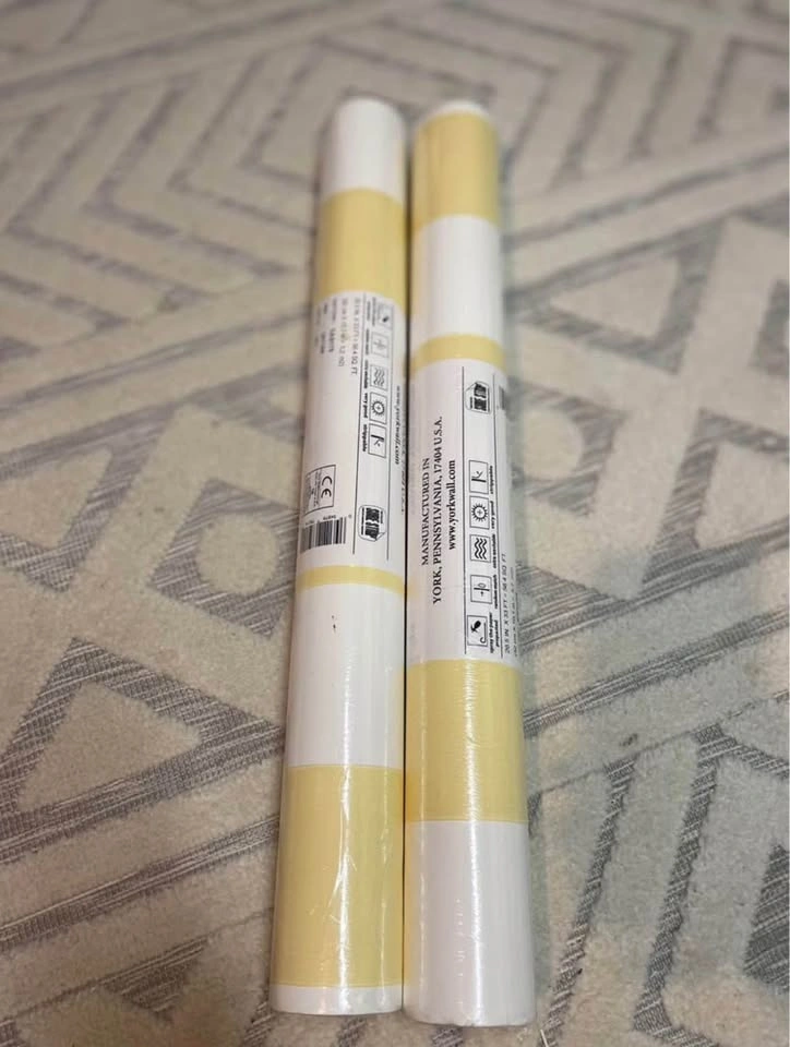 Yellow & White Striped Wallpaper - 2 Rolls - photo 4
