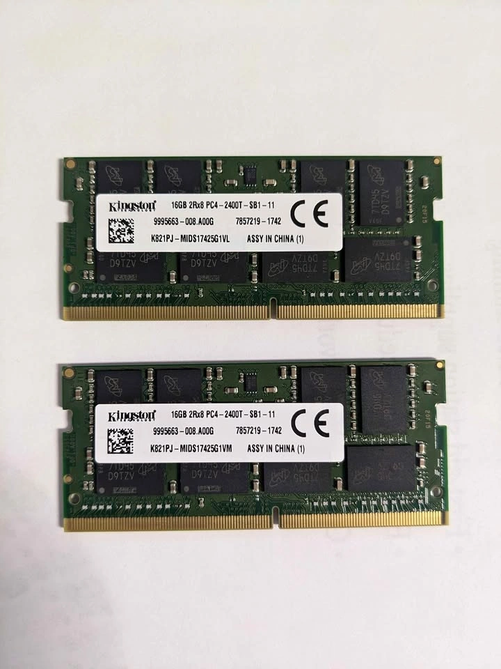 Kingston 32GB (2x16) DDR4 Sodimm RAM laptop