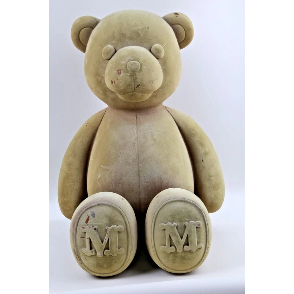 Max Mara Teddy Bear Velvet Window Display Prop Collectible