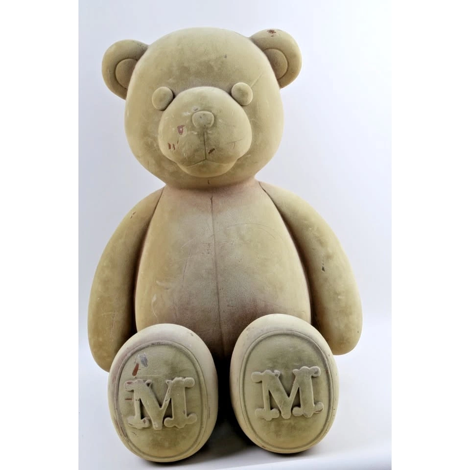Max Mara Teddy Bear Velvet Window Display Prop Collectible - photo 3