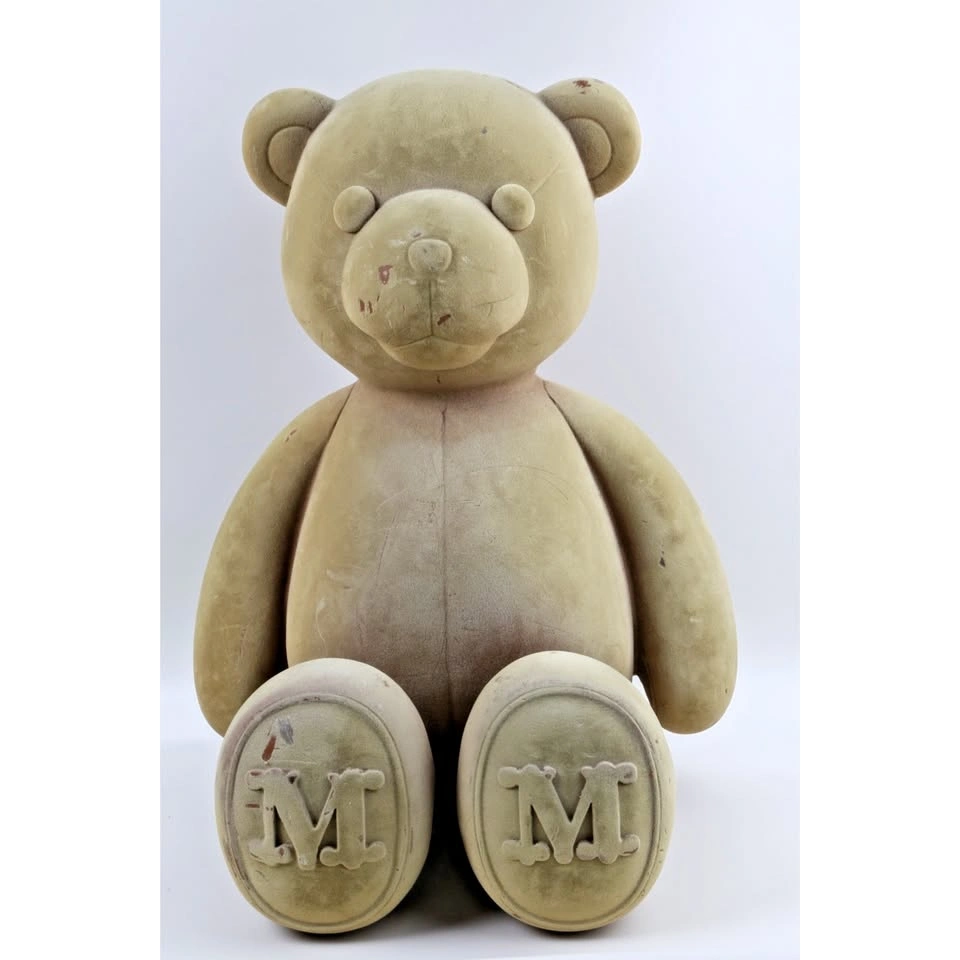 Max Mara Teddy Bear Velvet Window Display Prop Collectible - photo 4