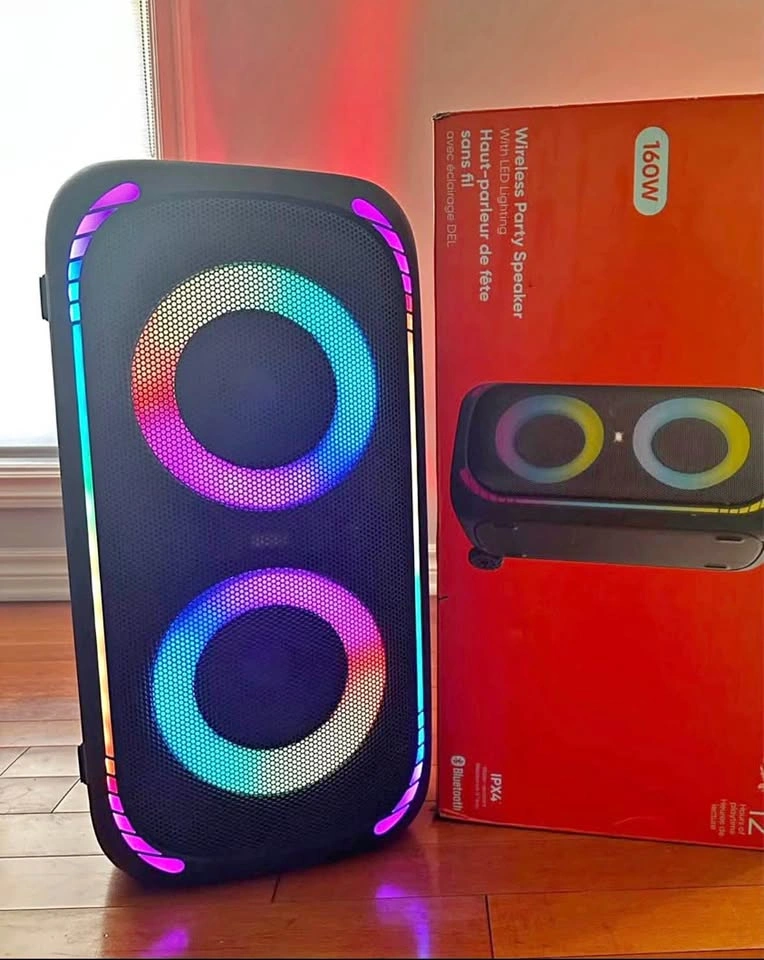 ONN Wireless Party Speaker with LED Lighting