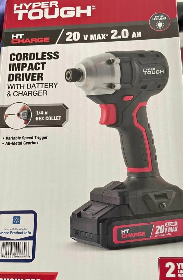 Hyper Tough 20V Max Cordless Impact Driver