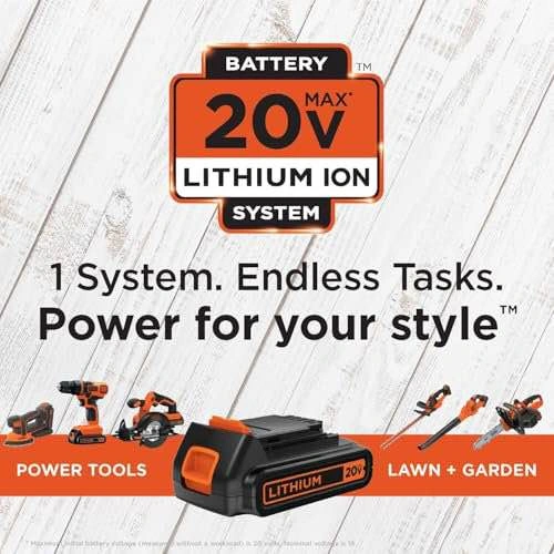 Black+Decker 20V MAX Cordless Drill and Impact Driver 2-Tool Com - photo 4