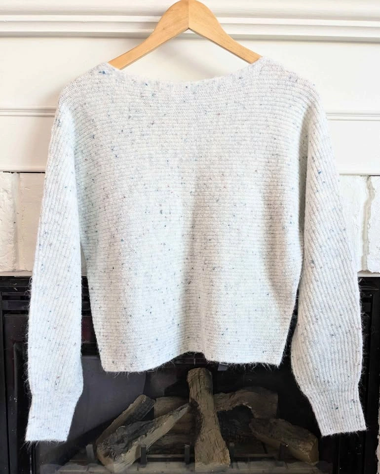 SPRING SWEATER Cozy Speckled Knit XS/M Cropped