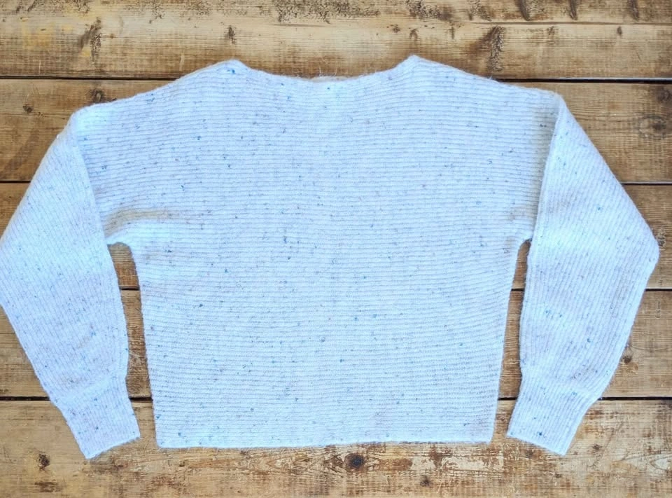 SPRING SWEATER Cozy Speckled Knit XS/M Cropped - photo 2