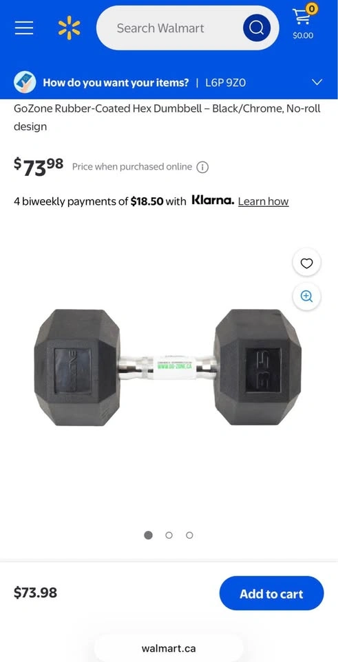 Go Zone Exercise Dumbbells ( Set of 2 ) - photo 2
