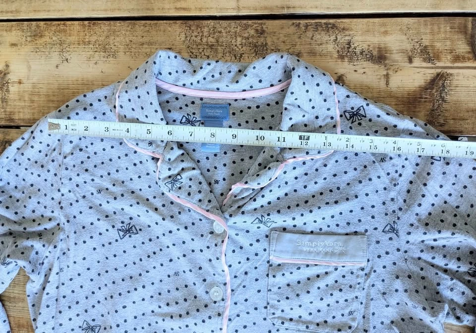 Simply Vera Vera Wang Polka Dot Pajama Top – Size S - photo 4