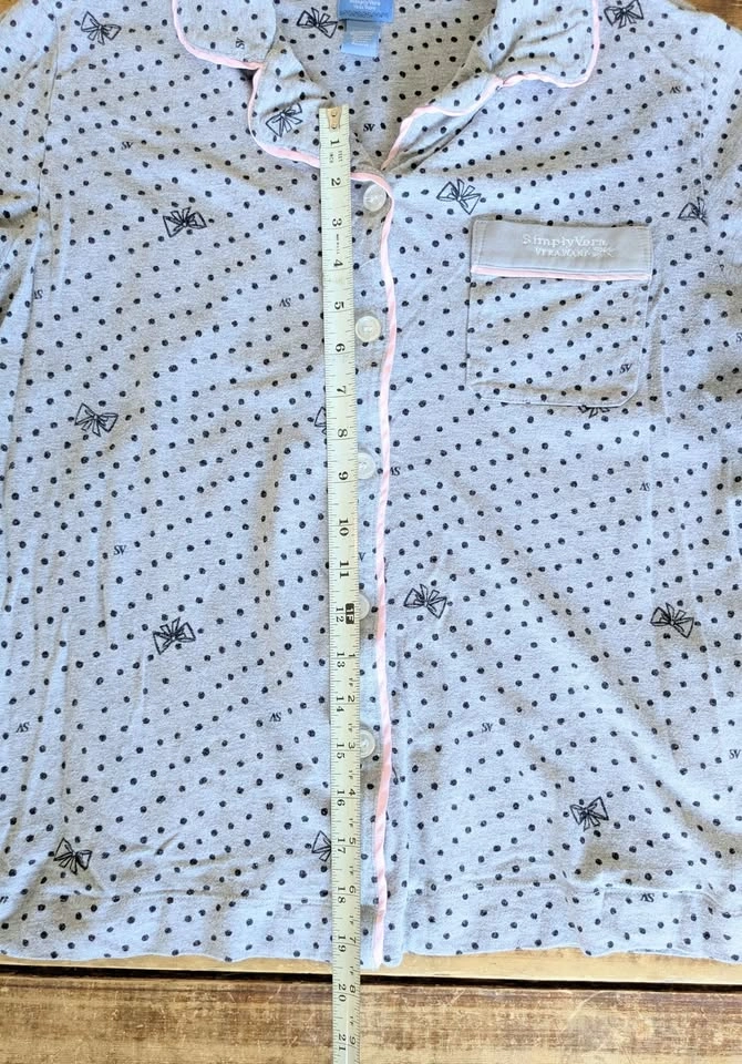 Simply Vera Vera Wang Polka Dot Pajama Top – Size S - photo 5