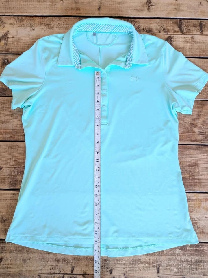 Under Armour Collored Women's Mint Green Golf Polo Shirt M - photo 5