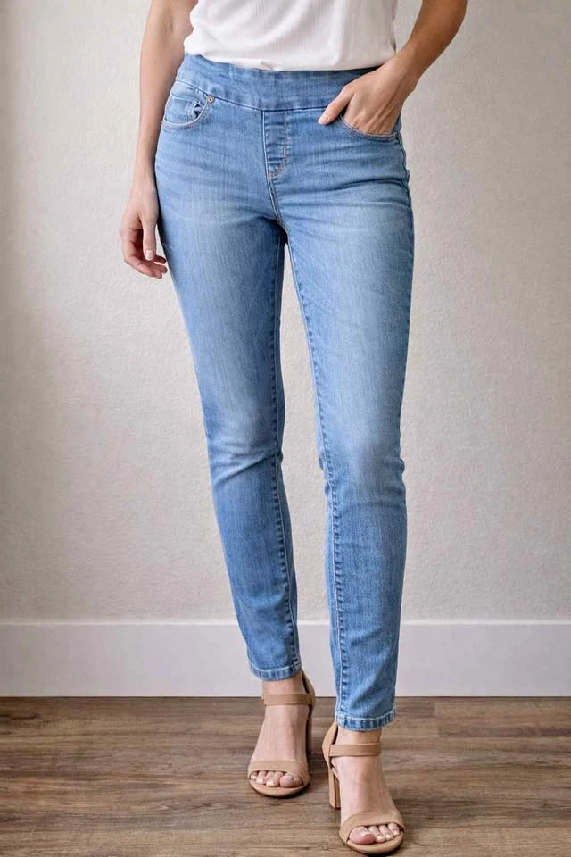 RW&CO Light Wash Skinny Jeans - Size 27 (Stretch Pull-On)
