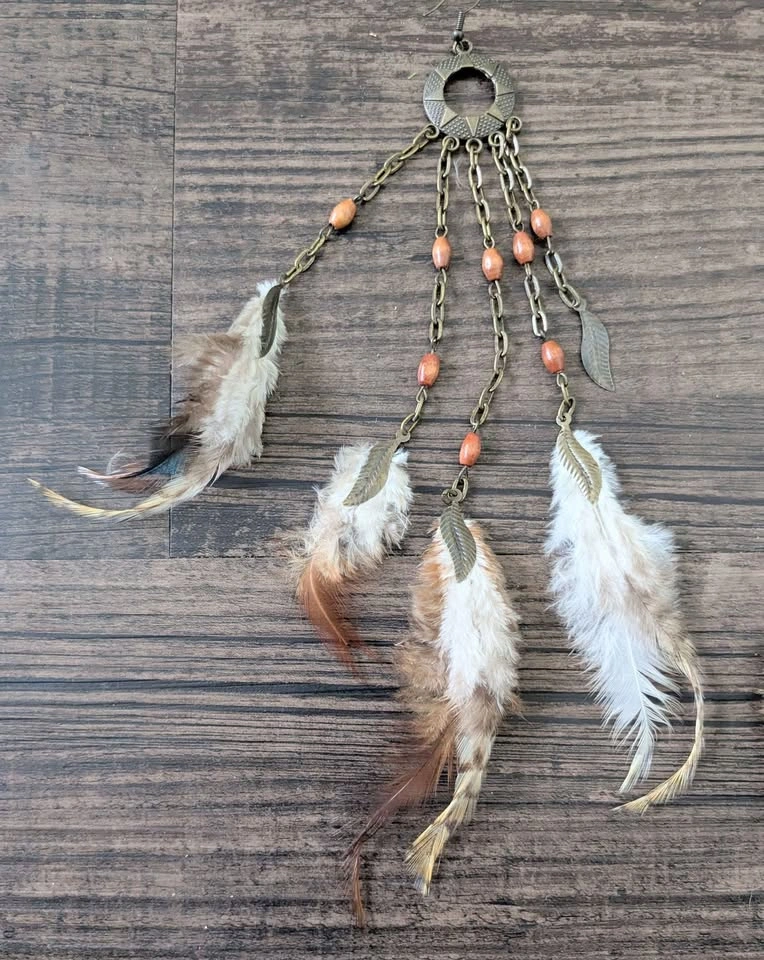Boho Feather Earrings - photo 3