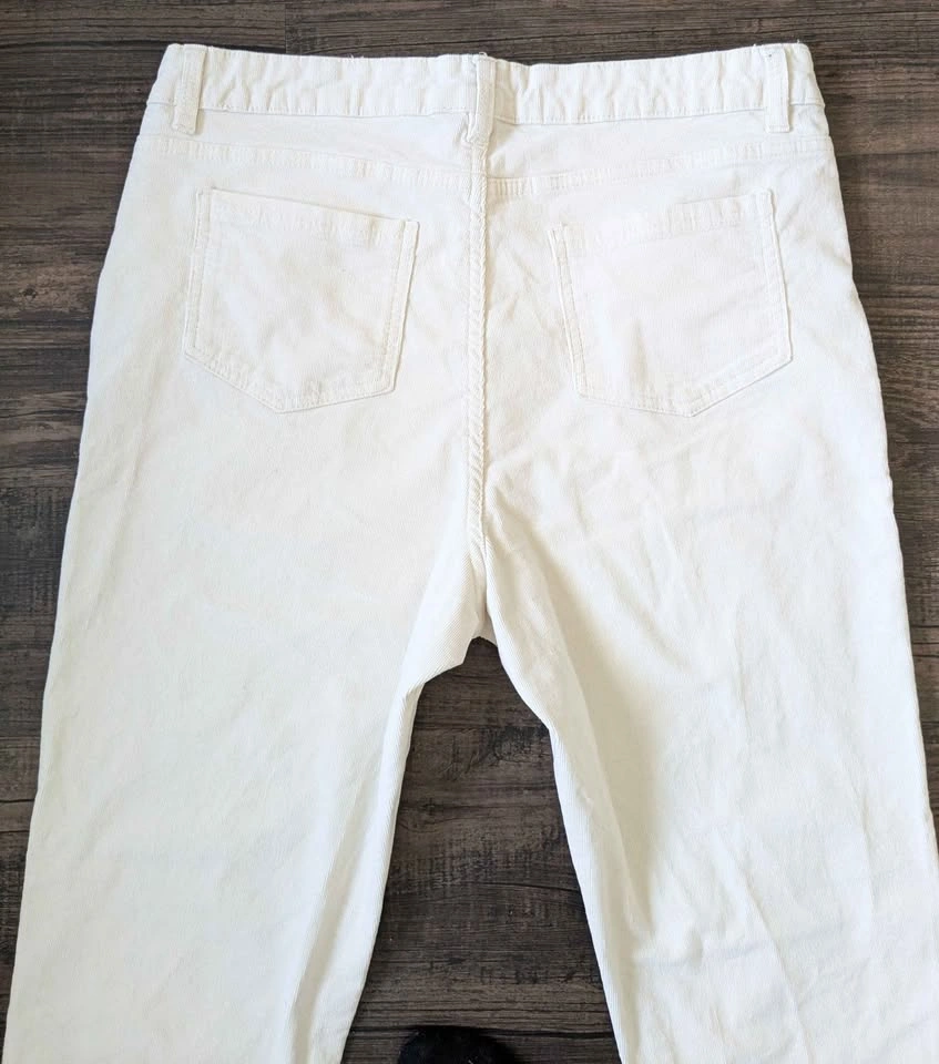 Women’s Size 12 Cream Corduroy Pants – Stretch Fit - photo 3