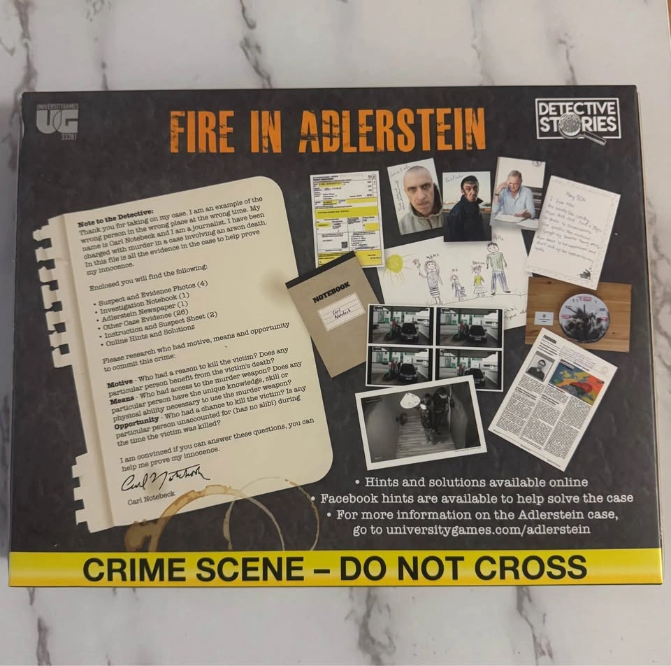 Murder Mystery Party Case Files Fire in Adlerstein - photo 2