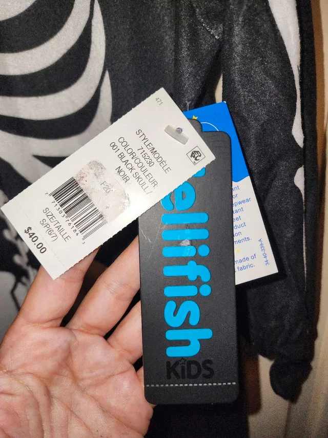 Jellifish Skeleton Pajamas Halloween Costume - Size 6/7 NWT image indicator(3)