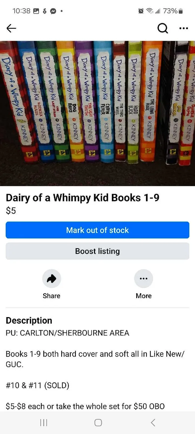 Diary of a Wimpy Kid Books 1-9 thumbnail