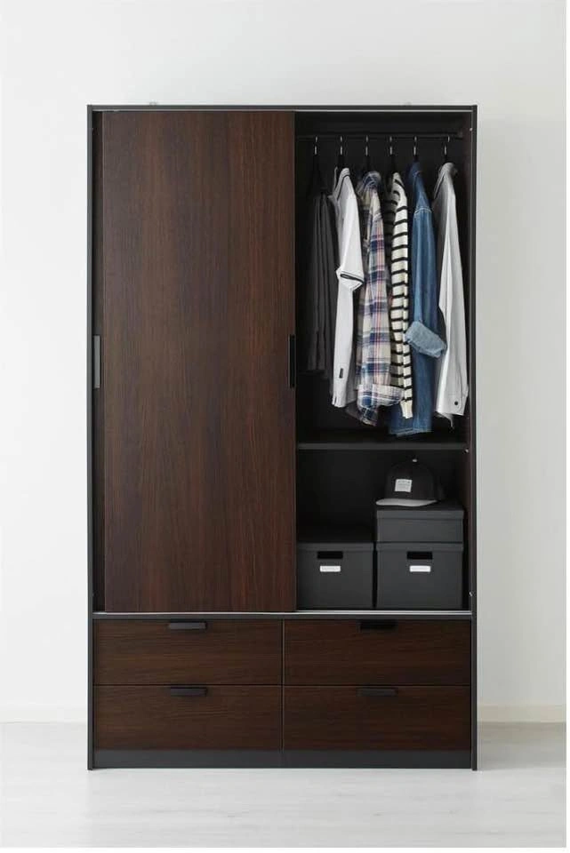 TRISIL Wardrobe with sliding doors / 4 drawer - photo 5