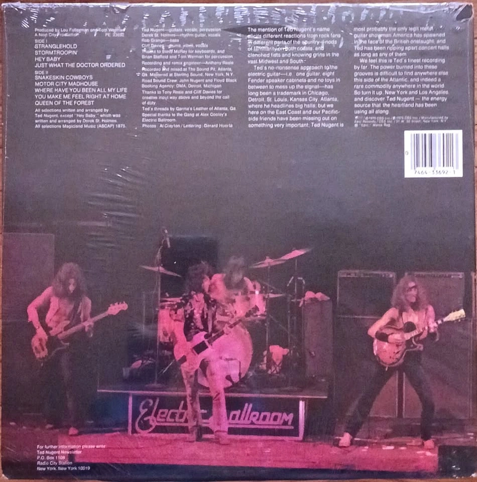 Ted Nugent - Self-Titled Debut Album - SEALED! 1979 US Pressing - photo 2