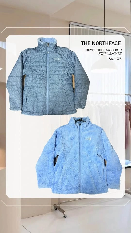 The North Face Reversible Mossbud Swirl Jacket - XS