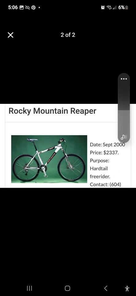 Rocky Mountain Reaper 2000 Hardtail Mountain Bike - photo 2