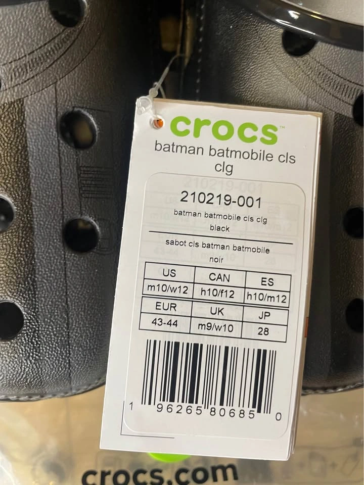 Crocs Batmobile Clogs Brand New Size 10 - photo 5