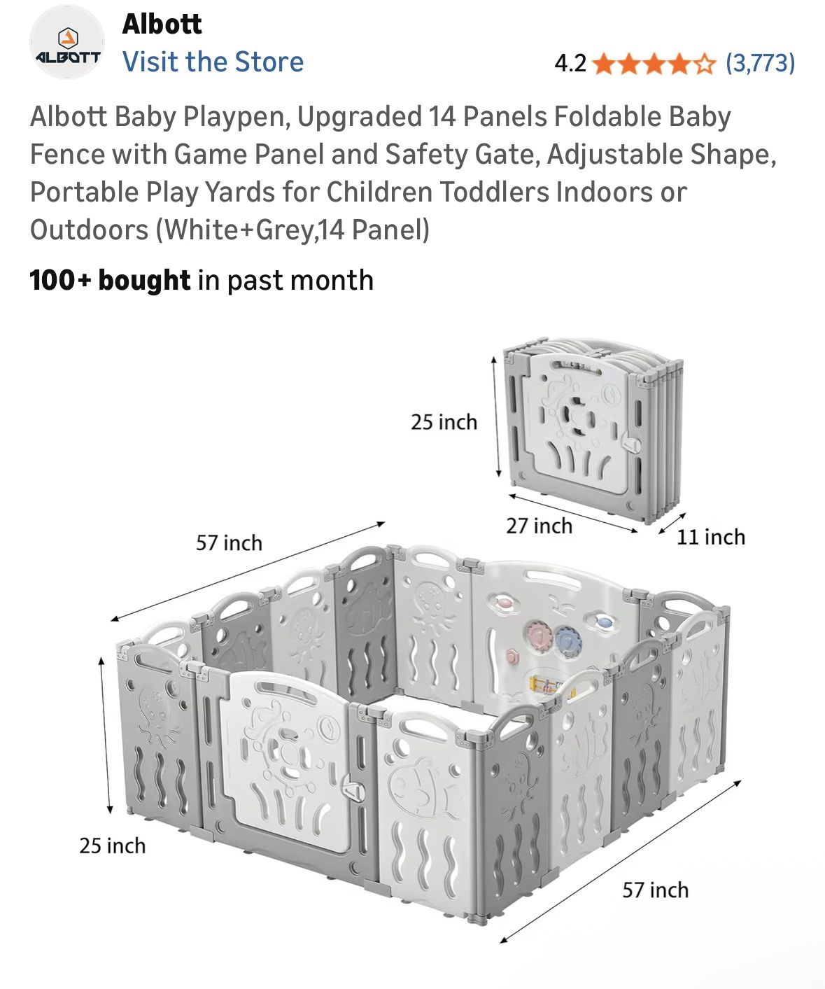Baby Toddler Playpen - photo 2