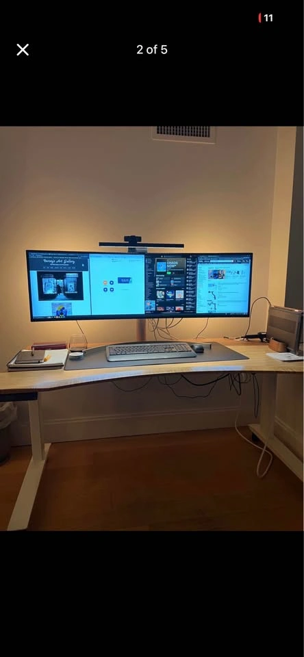 LG 49WL95C-WY Ultrawide Monitor (Broken Screen) - photo 4