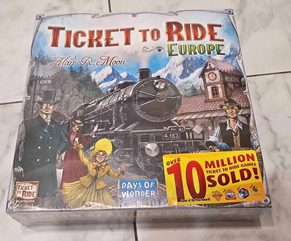 Ticket to ride europe board game read description thumbnail