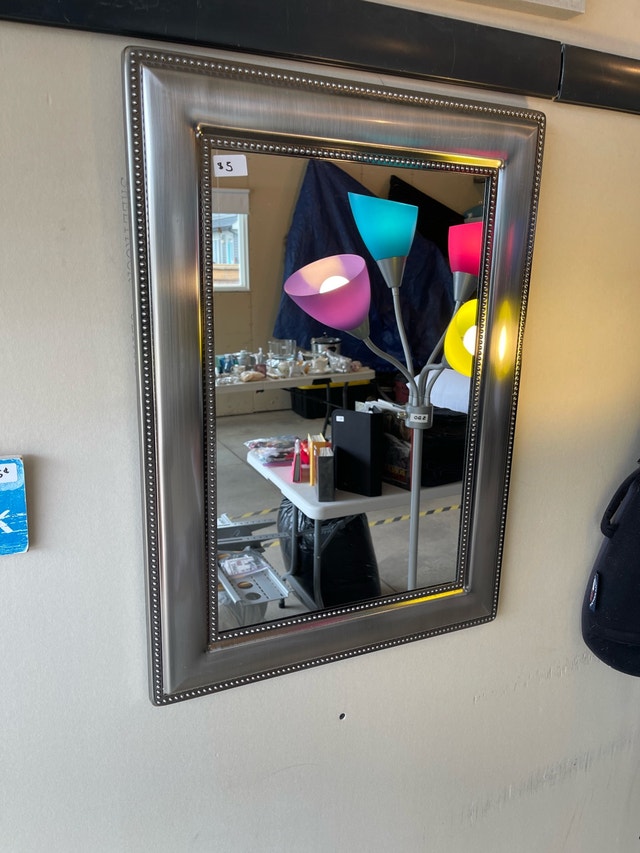 Silver Framed Mirror