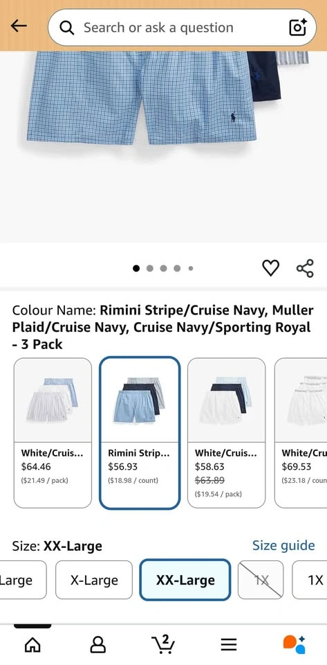 Polo Ralph Lauren Mens Classic Fit Cotton Woven Boxers 3-pack XL - photo 3
