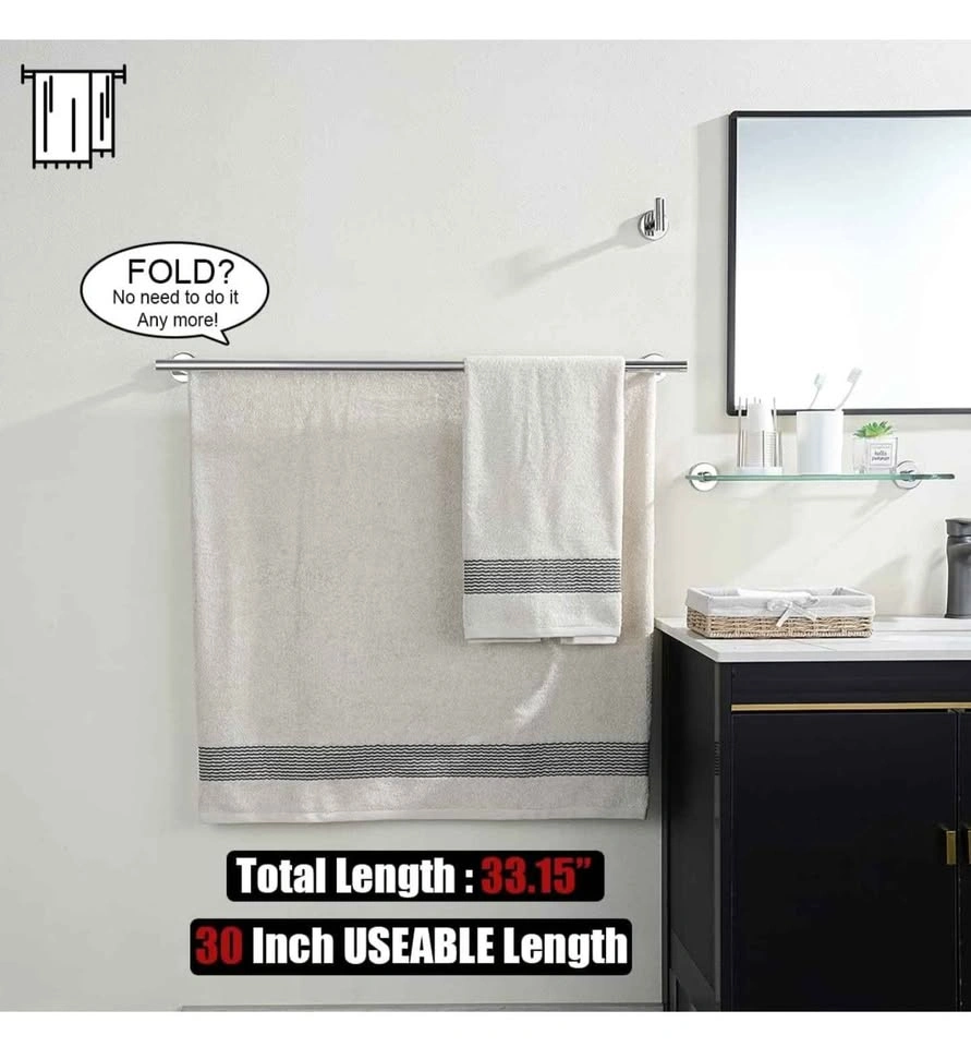 NEW JQK Double Bath Towel Bar - photo 3